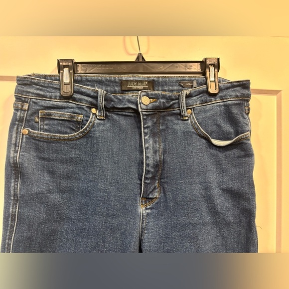 Judy Blue Dark Wash Straight Leg Jeans High Waist Jeans Size 15/32 - Picture 2 of 4